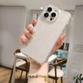 Powder Glitter Bling Clear Case for iPhone 16 iPhone 16 / Clear - Ktusu