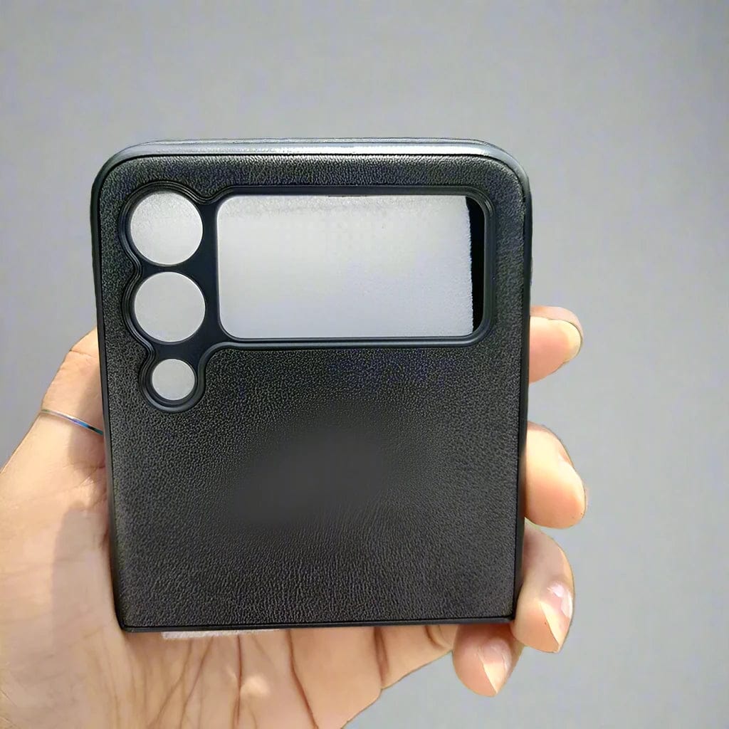 PU Leather Case for Samsung Z Flip3 Samsung Z Flip3 / Black - Ktusu