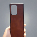 PU Leather Case for Samsung Z Fold2 Samsung Z Fold2 / Tan Brown - Ktusu