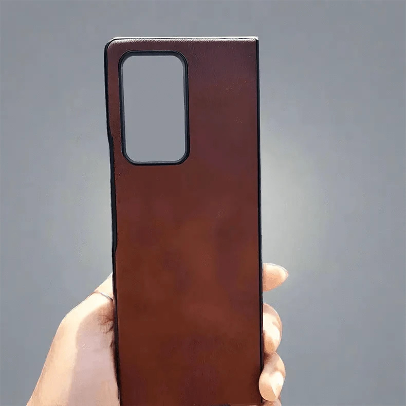 PU Leather Case for Samsung Z Fold2 Samsung Z Fold2 / Tan Brown - Ktusu