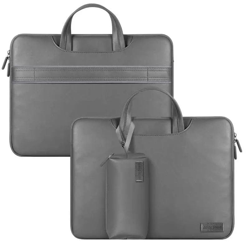 PU Leather Detachable Strap Laptop Sleeve & Handbag - Ktusu