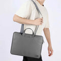 PU Leather Detachable Strap Laptop Sleeve & Handbag - Ktusu