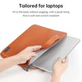 PU Leather Detachable Strap Laptop Sleeve & Handbag - Ktusu