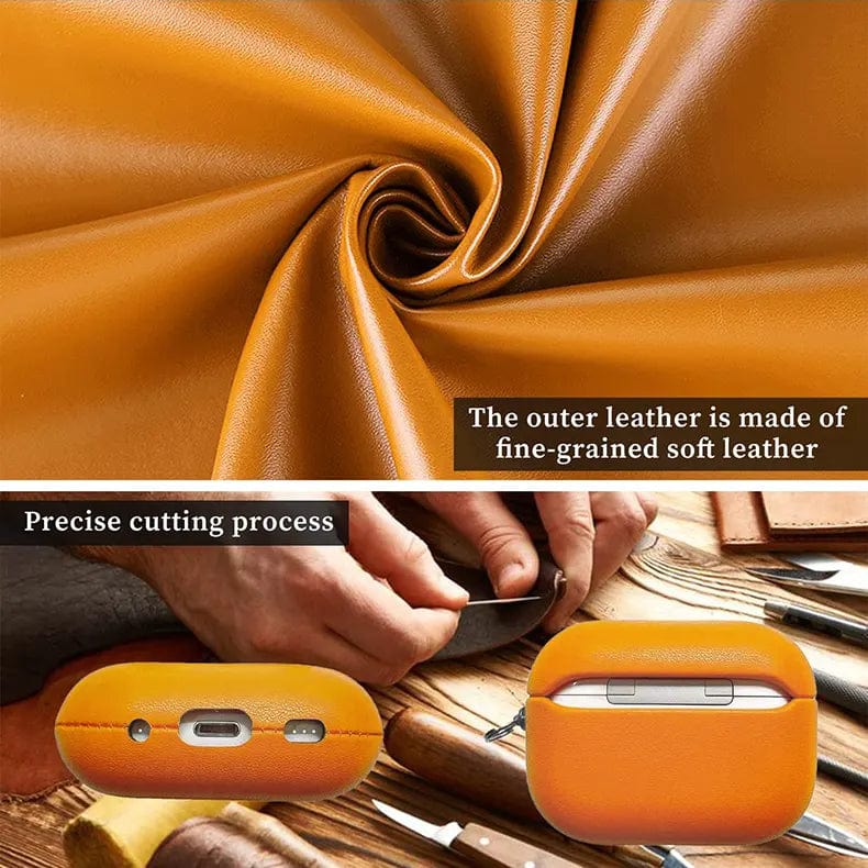 PU Leather Dual Layer Hard Cover for Airpods Pro | Pro 2 - Ktusu