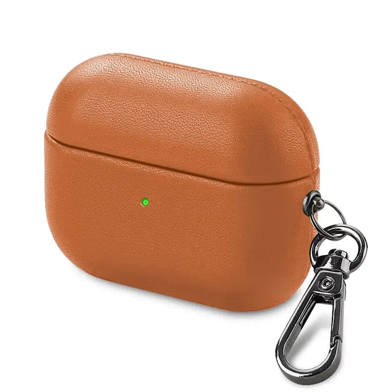 PU Leather Dual Layer Hard Cover for Airpods Pro | Pro 2 Airpods Pro | Pro 2 / Brown - Ktusu