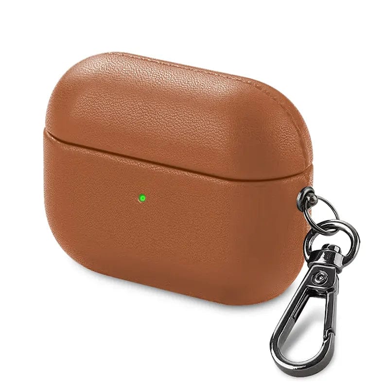 PU Leather Dual Layer Hard Cover for Airpods Pro | Pro 2 Airpods Pro | Pro 2 / Tan Brown - Ktusu