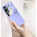 PU Leather Hand Strap Matte Hard Case for Samsung Z Flip5 - Ktusu