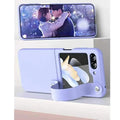 PU Leather Hand Strap Matte Hard Case for Samsung Z Flip5 - Ktusu