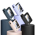 PU Leather Hand Strap Matte Hard Case for Samsung Z Flip5 - Ktusu