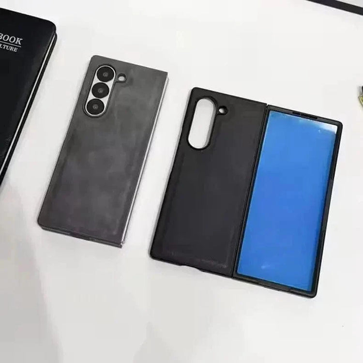 PU Leather Hard Case for Samsung Z Fold4 Samsung Z Fold4 / black - Ktusu