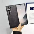 PU Leather Hard Case for Samsung Z Fold5 Samsung Z Fold5 / black - Ktusu
