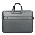 PU Leather Office Briefcase Laptop Sleeve & Handbag Up to 13.6 inch Laptop / Grey - Ktusu
