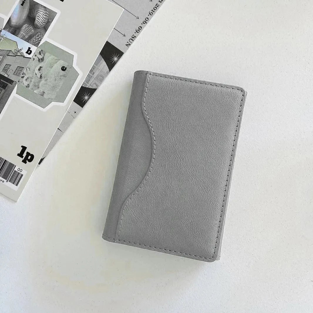 PU Leather Texture Magnetic MagSafe Card Wallet for iPhone Grey - Ktusu