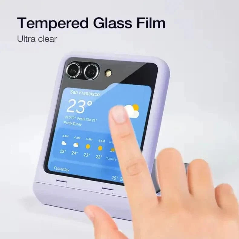 PU Leather with Hinge Protection Case for Samsung Z Flip5 - Ktusu