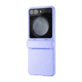 PU Leather with Hinge Protection Case for Samsung Z Flip5 Samsung Z Flip5 / Lavender - Ktusu