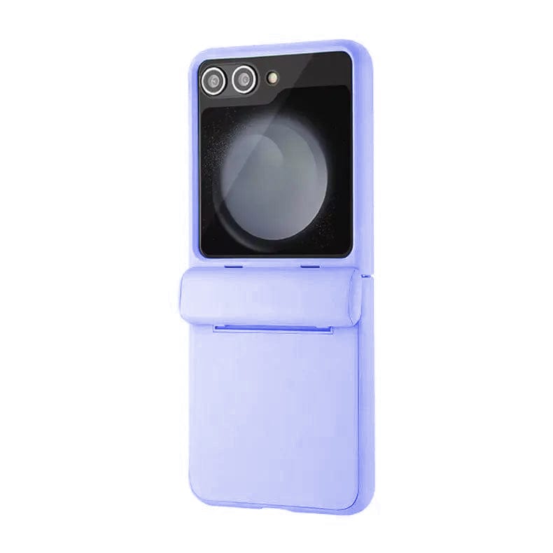 PU Leather with Hinge Protection Case for Samsung Z Flip5 Samsung Z Flip5 / Lavender - Ktusu