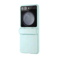 PU Leather with Hinge Protection Case for Samsung Z Flip5 Samsung Z Flip5 / Mint Green - Ktusu