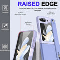 PU Leather Wrist Band Dual Color Case for Samsung Z Flip5 - Ktusu
