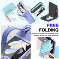 PU Leather Wrist Band Dual Color Case for Samsung Z Flip5 - Ktusu