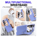 PU Leather Wrist Band Dual Color Case for Samsung Z Flip5 - Ktusu