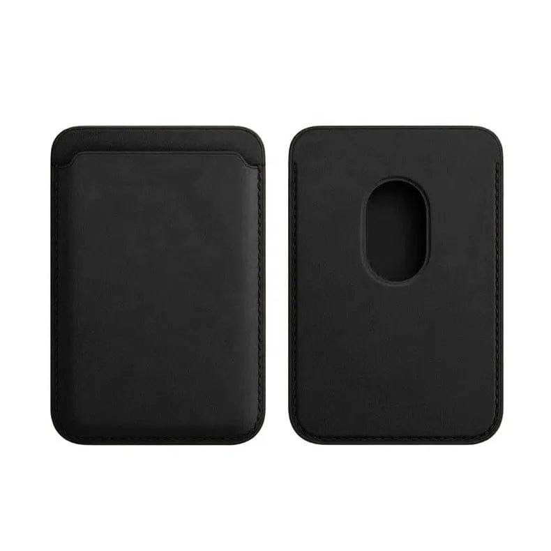 PU Magnetic MagSafe Card Wallet for iPhone Black - Ktusu
