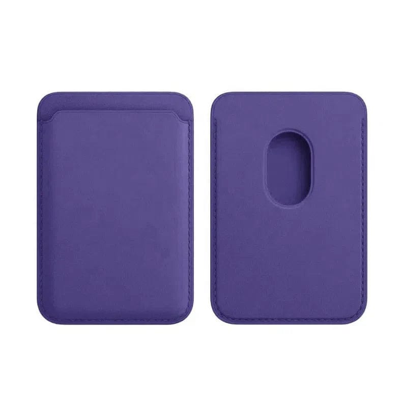 PU Magnetic MagSafe Card Wallet for iPhone Deep Voilet - Ktusu