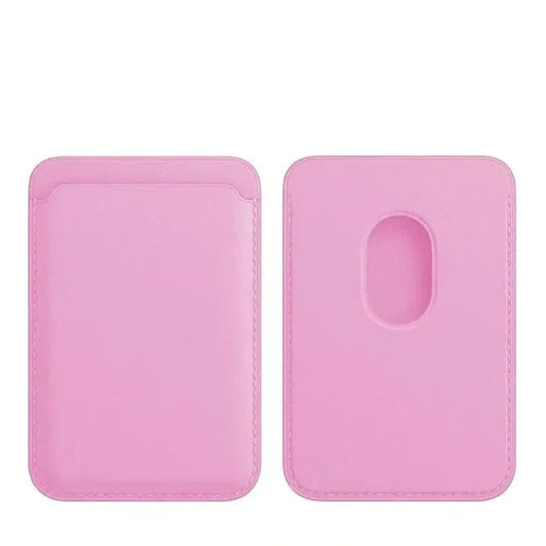 PU Magnetic MagSafe Card Wallet for iPhone Pink - Ktusu