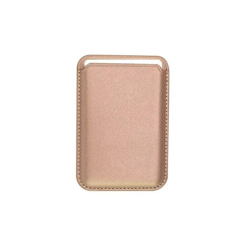 PU Magnetic MagSafe Card Wallet for iPhone Rose gold - Ktusu