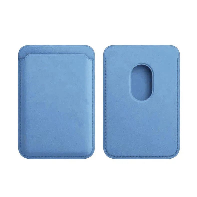 PU Magnetic MagSafe Card Wallet for iPhone Sky Blue - Ktusu