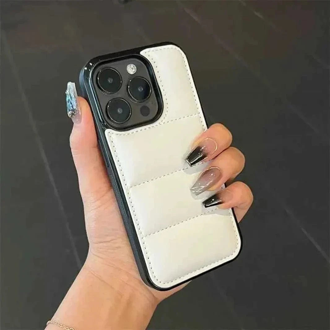 Puffer Pattern Soft TPU Hard Case for iPhone 15 Plus - Ktusu
