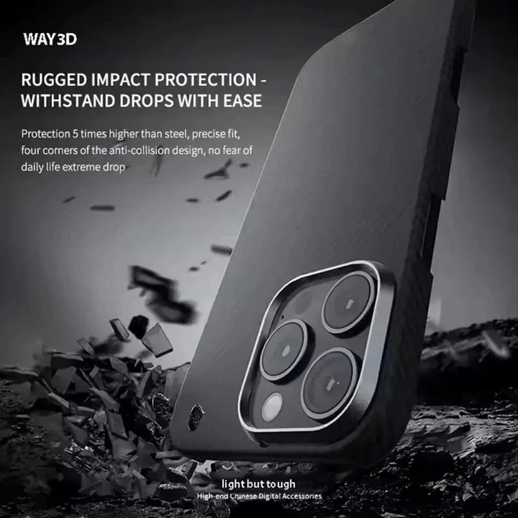 Real Aramid Carbon Fiber Magsafe PC Case for iPhone 16 Pro - Ktusu