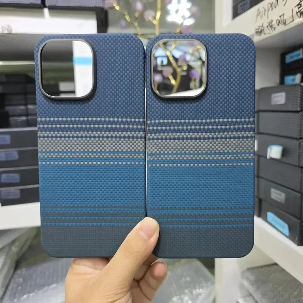 Real Aramid Kevlar Fiber Magsafe Case for iPhone 16 Pro - Ktusu