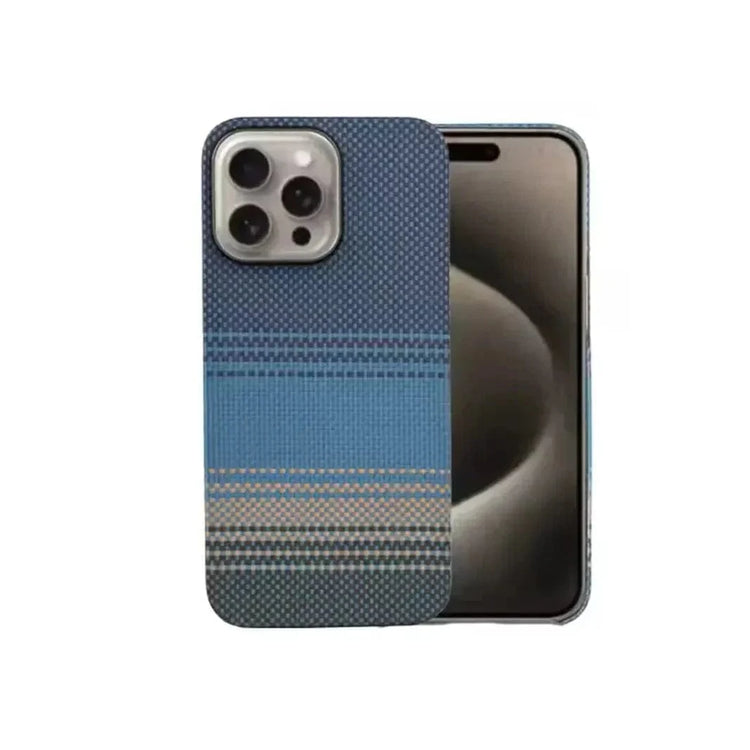 Real Aramid Kevlar Fiber Magsafe Case for iPhone 16 Pro iPhone 16 Pro / Blue - Ktusu