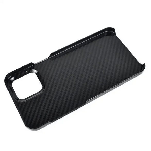 Real Aramid Lightweight Slim Thin Carbon Fiber Case for iPhone 15 Pro Max iPhone 15 Pro Max / Black - Ktusu