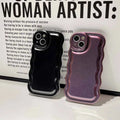 Reflective Shiny Wavy Edge Soft TPU Case for iPhone 12 Pro - Ktusu