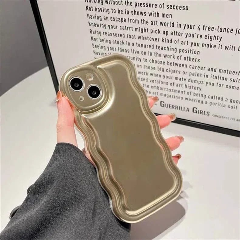 Reflective Shiny Wavy Edge Soft TPU Case for iPhone 12 Pro - Ktusu