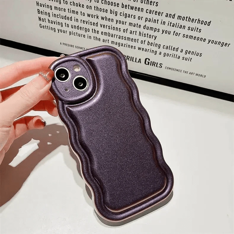 Reflective Shiny Wavy Edge Soft TPU Case for iPhone 13 - Ktusu