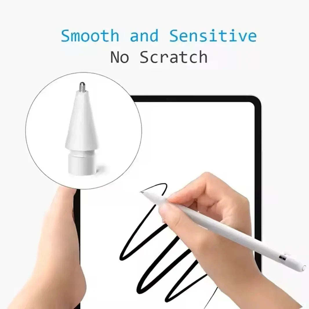 Replacement Metal Nibs Pencil Tips [Pack of 3] for Apple Pencil - Ktusu