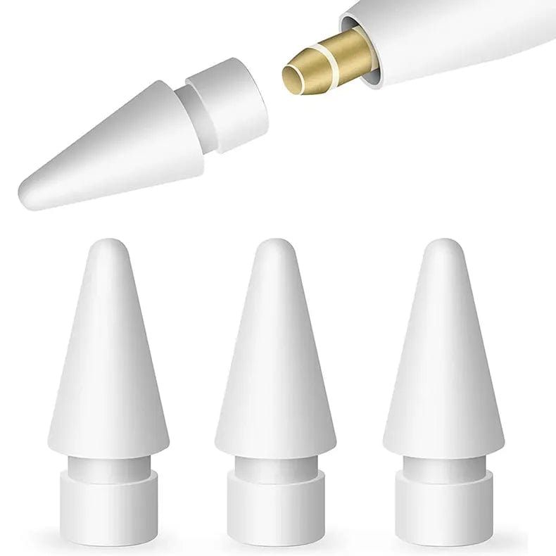 Replacement Pencil Tips [Pack of 3] for Apple Pencil Pencil (1st Gen) / White - Ktusu