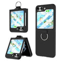 Ribbon Metal Ring Holder matte finish Hard Case for Samsung Z Flip5 - Ktusu