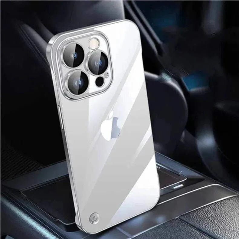 Rimless Slim Frameless Clear Hard Case for iPhone 14 Pro Max iPhone 14 Pro Max / Deep Purple - Ktusu