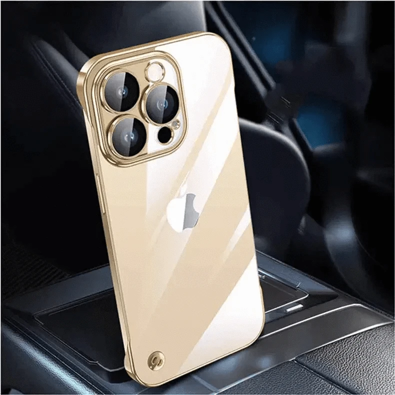 Rimless Slim Frameless Clear Hard Case for iPhone 14 Pro Max iPhone 14 Pro Max / Deep Purple - Ktusu