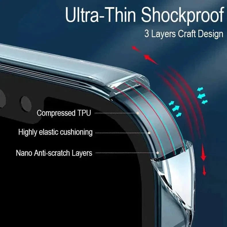 Rimless Slim Frameless Clear Hard Case for iPhone 14 Pro Max iPhone 14 Pro Max / Deep Purple - Ktusu