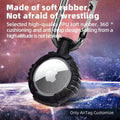 Rugged Soft TPU Keychain Cover for Apple AirTag AirTag / Black - Ktusu