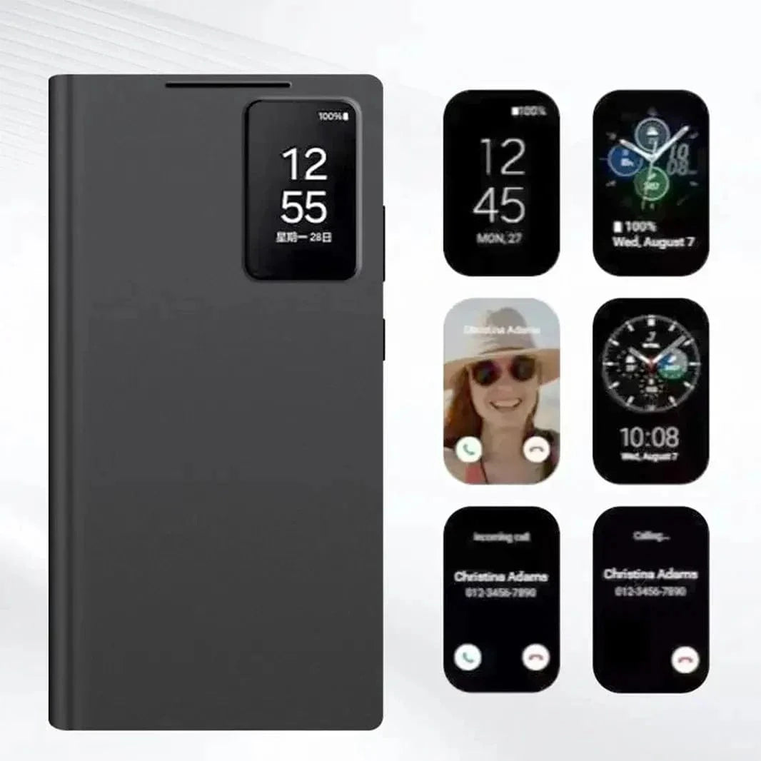 S-View Wallet with Small Screen View Flip Case for Samsung S24 Ultra - Ktusu
