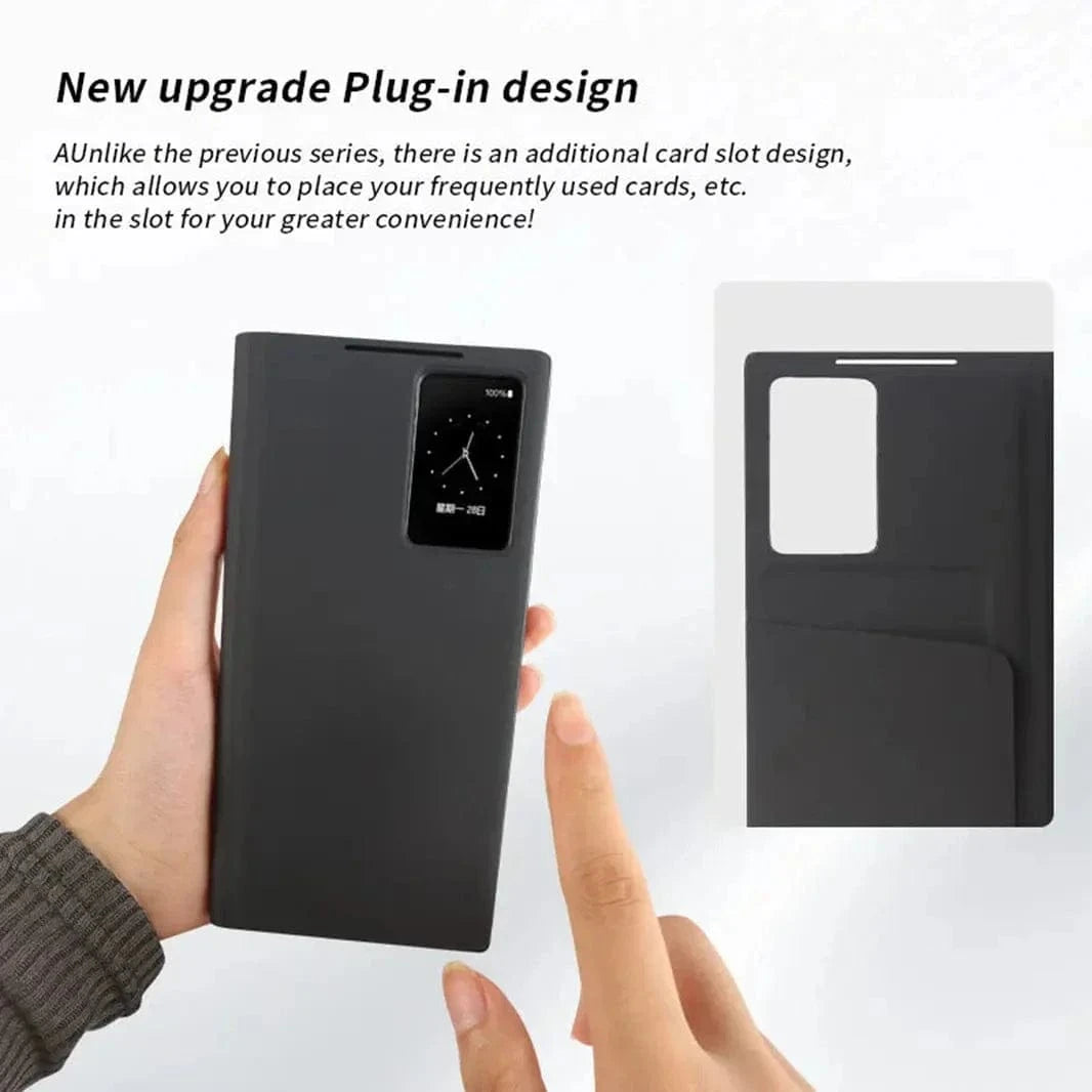 S-View Wallet with Small Screen View Flip Case for Samsung S24 Ultra - Ktusu