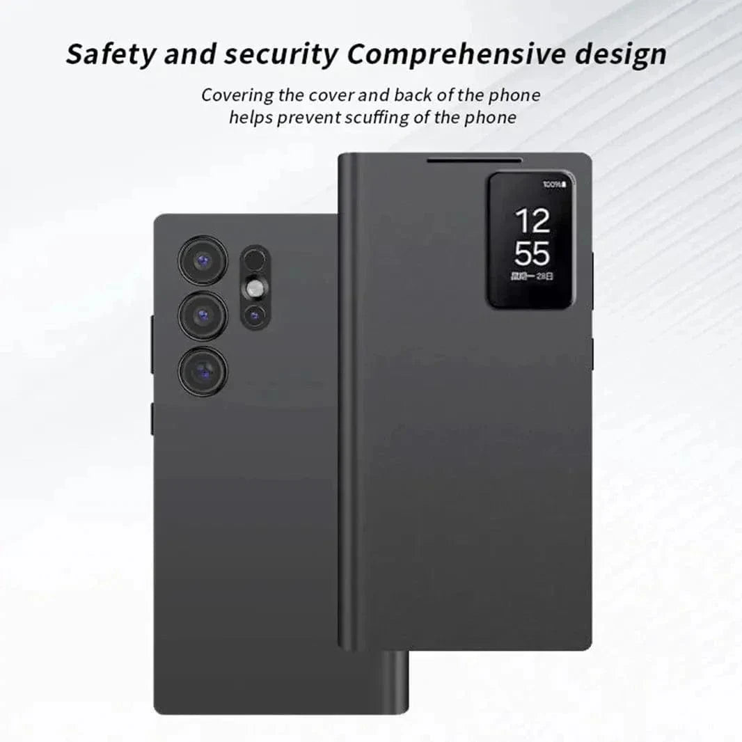S-View Wallet with Small Screen View Flip Case for Samsung S24 Ultra - Ktusu