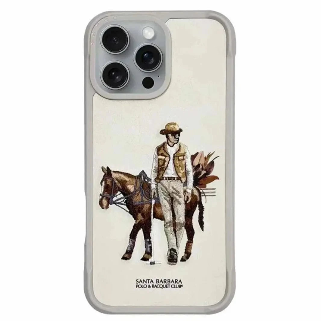 Santa Barbara Cedric Series Case for iPhone 16 Pro Max iPhone 16 Pro Max / Cream - Ktusu