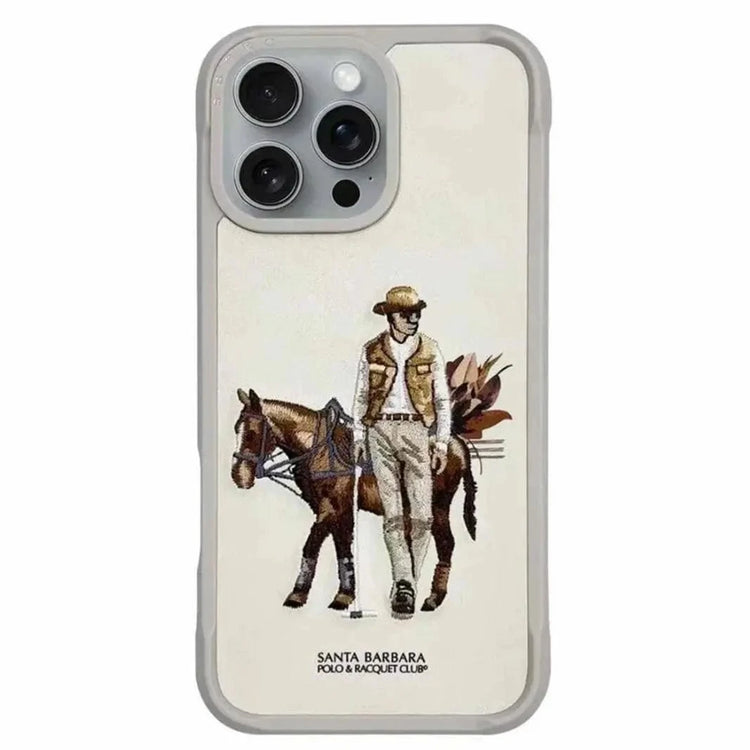 Santa Barbara Cedric Series Case for iPhone 16 Pro Max iPhone 16 Pro Max / Champange Gold - Ktusu