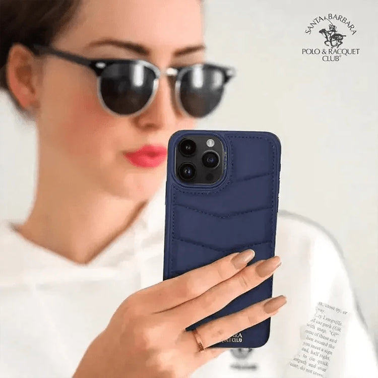 Santa Barbara Clyde Series Case for iPhone 15 Pro Max iPhone 15 Pro Max / Blue - Ktusu
